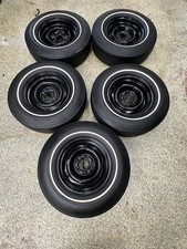 Oem 5 1967 Mustang 14 Firestone Wide Oval Tires W Original Fomoco Wheels