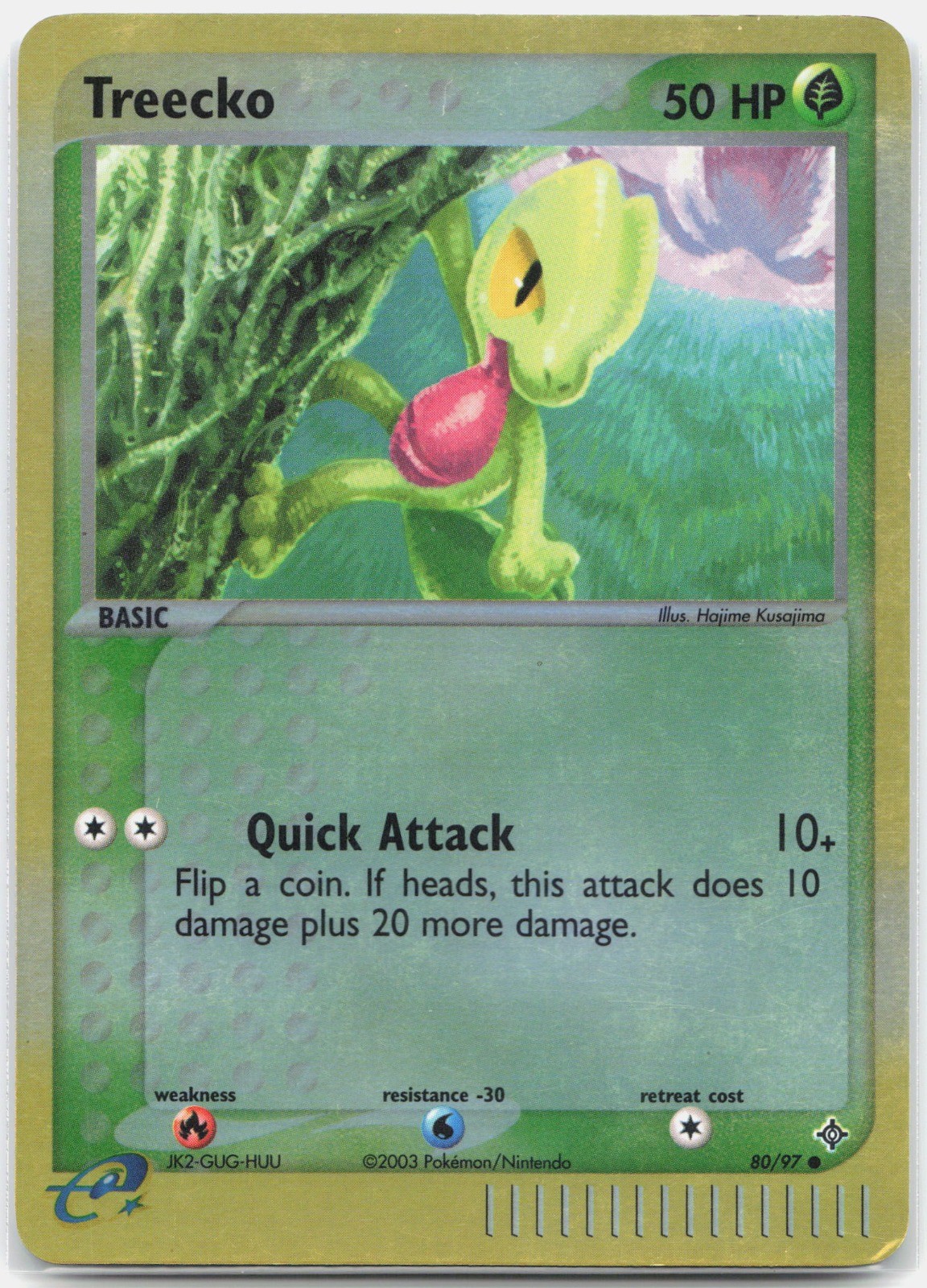 Treecko Common EX Dragon DR Grass Reverse Holo 80/97 2003 NM