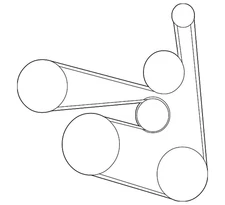 Genuine Nissan Serpentine Belt 11720-3TA0C