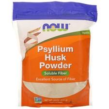 Now Foods Psyllium Husk Powder 24 oz 680 g Egg-Free, Gluten-Free, Milk-Free,
