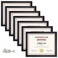 Picture Frame Black, Award Certificate Diploma Document Bulk 8.5 x 11 Frames