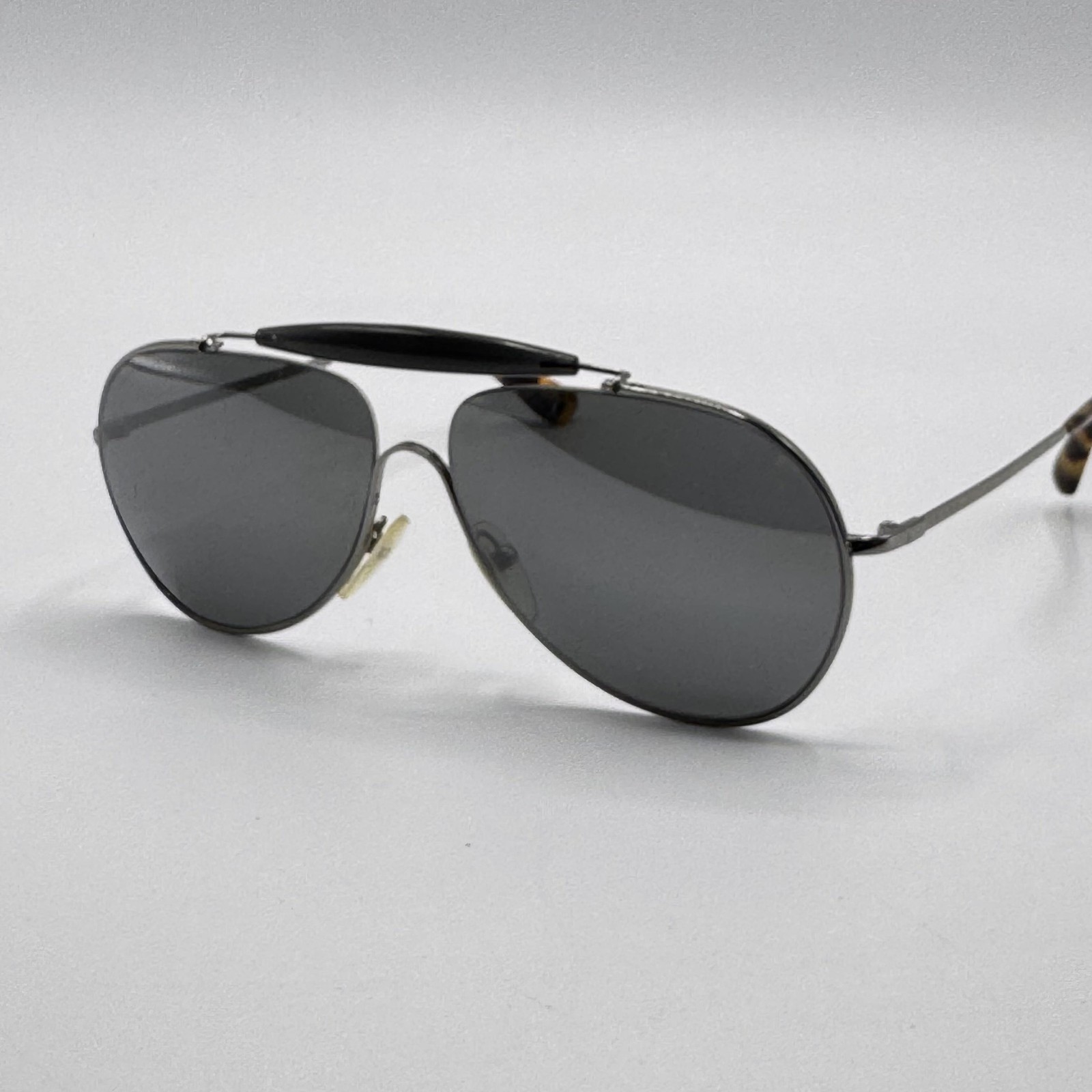 Prada SPR 56S 5AV 7W1 Sunglass Gunmetal Aviator Frame Gray Lens 59-13-140 thumbnail 4