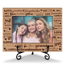 Grandma Gifts Wooden Photo Frame for Grandma - I Love You Grandma 4x6 Picture...