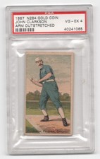 1887 N284 Gold Coin John Clarkson PSA 4 VG-EX Rare Pre-War Baseball Card