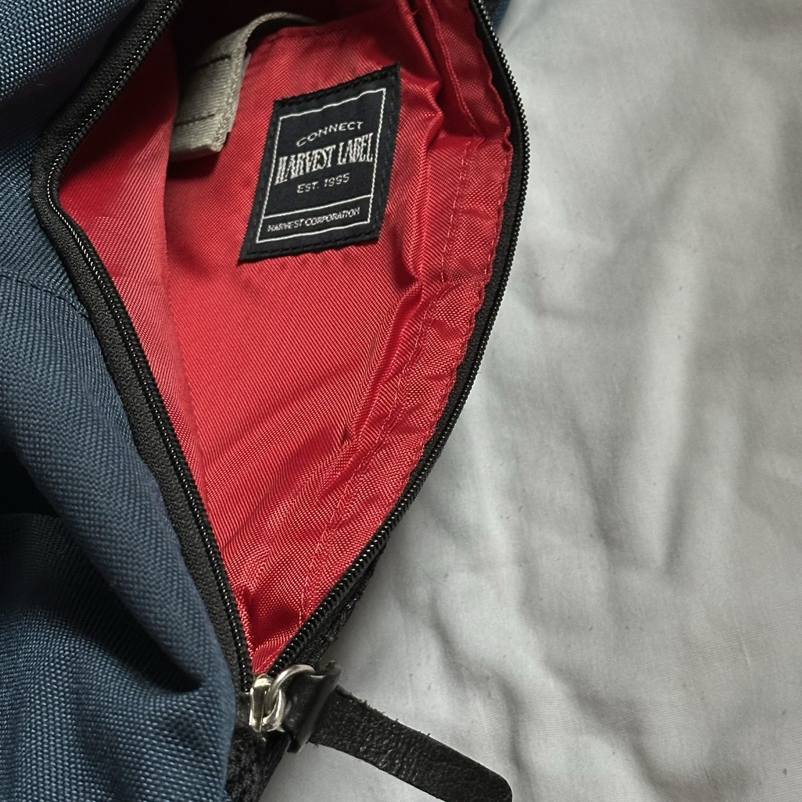 Duffle Bag Back Pack Solid Blue Adjustable Straps… - image 10