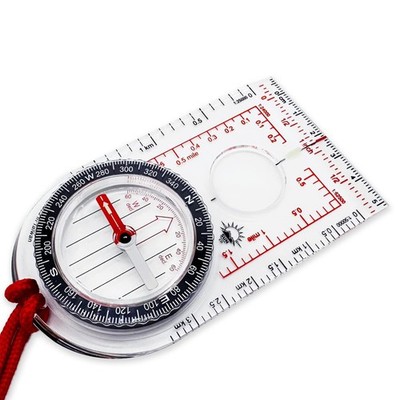 Sun Company ProMap - Ultra Lightweight Baseplate Map Compass with Declination...