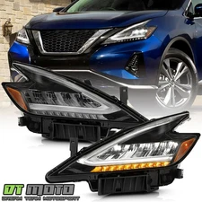 For 2019 2020 2021 Nissan Murano Full LED DRL Headlights Headlamps Left+Right