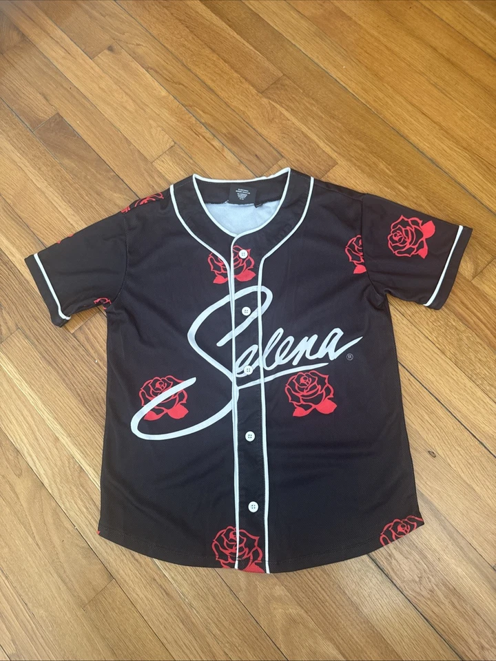 Camiseta de béisbol Selena Quintanilla Pérez estampada completa niñas talla 11-12 Foto 2 de 4