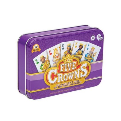 Playmonster Five Crowns Collectible Tin Card Game For Kids And Adults Family
