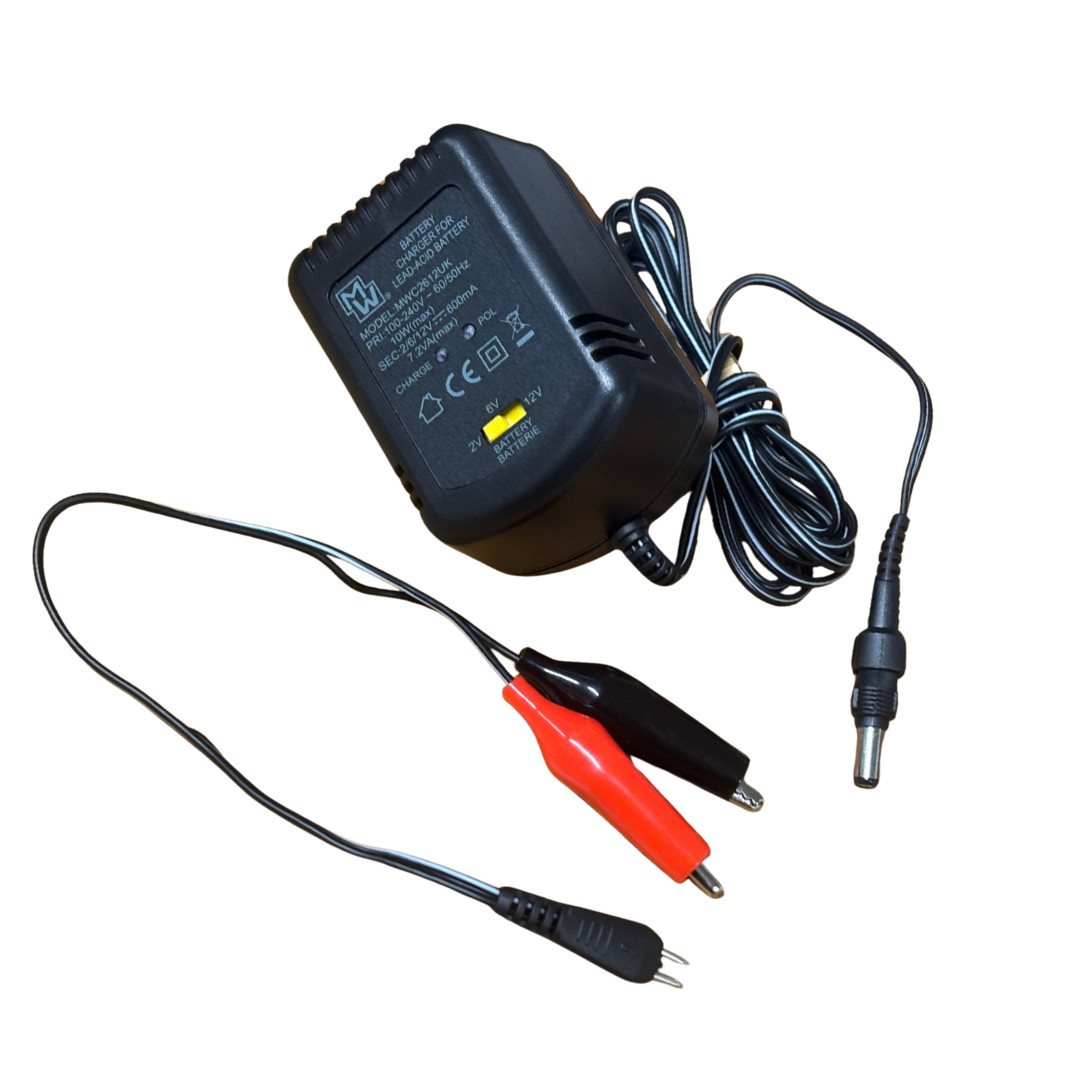 600mA 0.6A Automatic Smart Charger for 2V 6V 12V SLA Sealed Lead-Acid Batteries