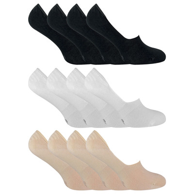 SOCKE SNOB - 4 Paar Bambus No Show unsichtbare tief geschnittene Futtersocken für Männer & Frauen