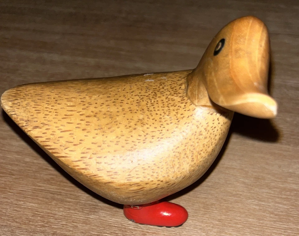 Botas de agua DCUK The Duck Company Natural Welly Ducklet azul manchado madera 5 1/2" Foto 3 de 4