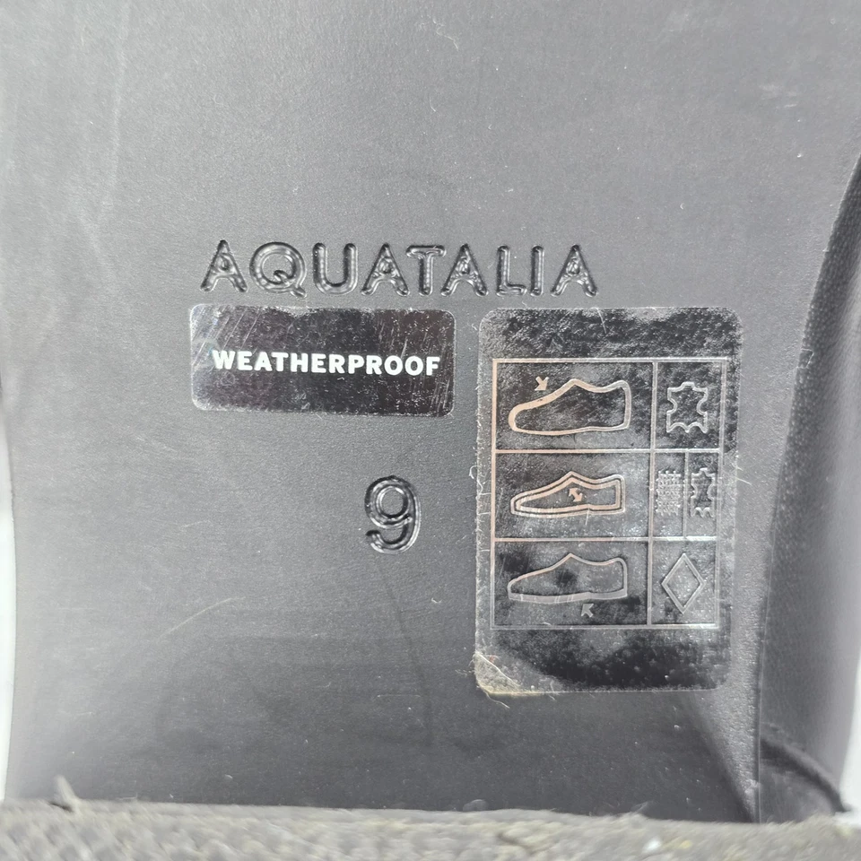 Botas Chelsea Aquatalia resistentes a la intemperie Jemma para mujer EE. UU. 9 M tacón negro usadas en excelente estado Foto 4 de 4