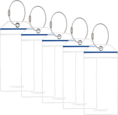 Wisdompro Kofferanhänger für Kreuzfahrten 5 Stück, PVC Wasserdichte Ge