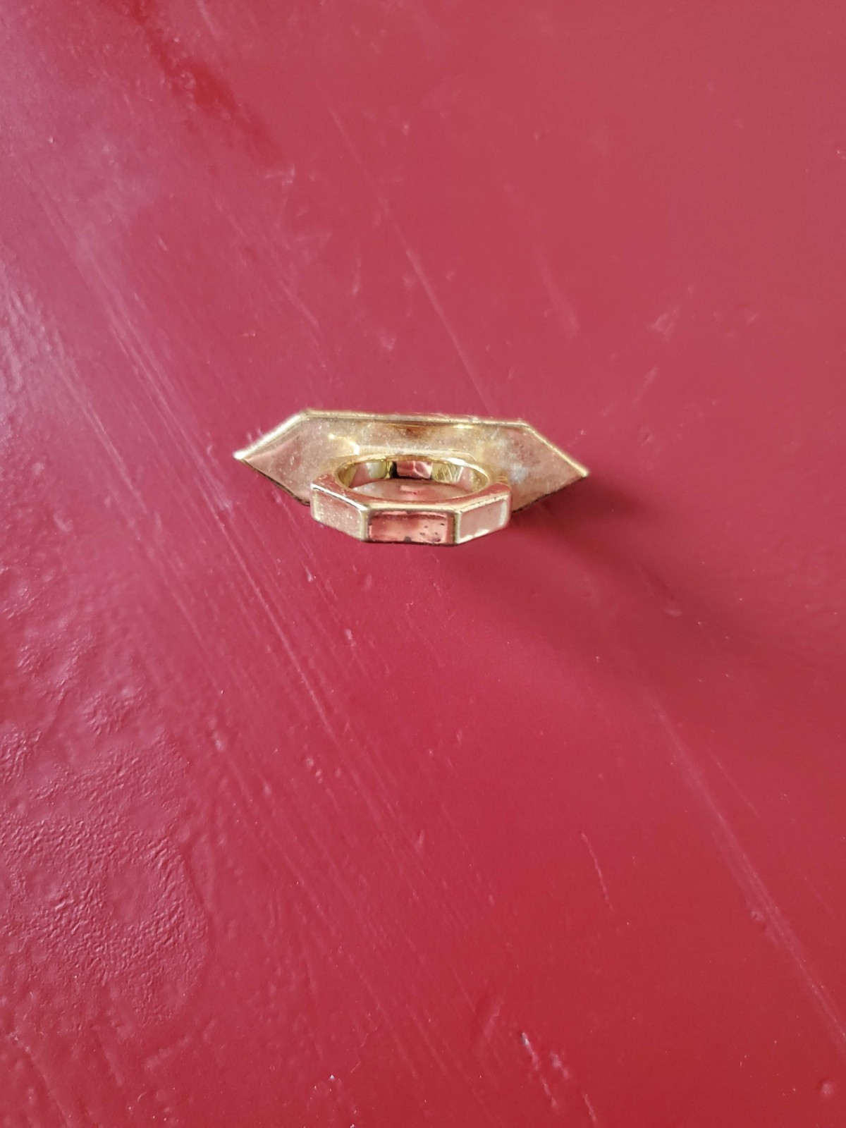 CC Skye Gold Geometric Statement Ring With Turquo… - image 5