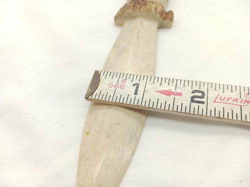 7½" Mock Knife Handmade From Stag Antler Made In Scotland - Picture 8 of 9