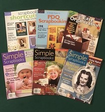 Lot Of 6 SIMPLE SCRAPBOOKS PDQ Scrapbooking Shortcuts 2002-2005 FREE SHIPPING
