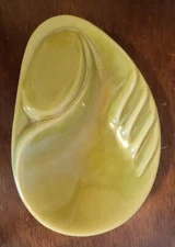 California USA MCM Pottery Atomic Ashtray Green Mid Century Vintage 