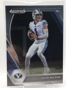 2021 Panini Prizm Draft Picks Zach Wilson #105 Rookie RC