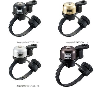 Cateye Klingel OH-2400 Micro Brass Bell  19-32 mm Lenker-Ø gold,schwarz,silber