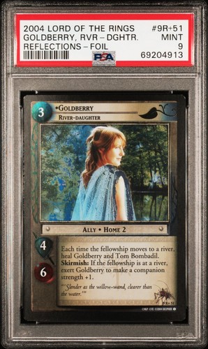 LOTR TCG Goldberry River-Daughter FOIL PSA 9 MINT Reflections Rare Card #9R+51 - Picture 5 of 6