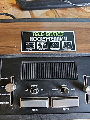 VINTAGE 1970s SEARS TELE-GAMES Electronic Games HOCKEY- TENNIS II