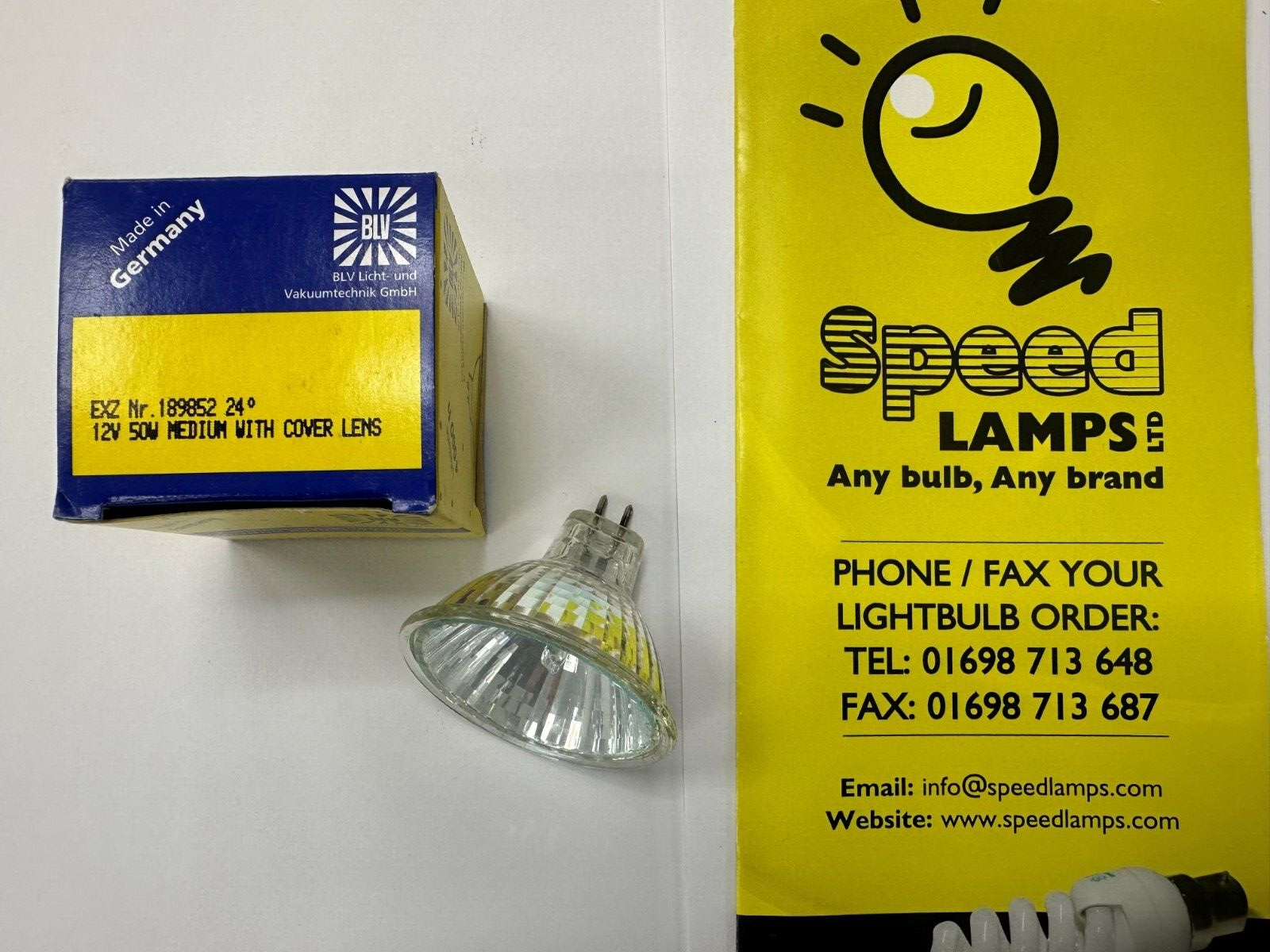 BLV 12V 50W HALOGEN DICHROIC 189852 24 DEGREE DIMMABLE