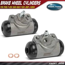 2pcs Front Drum Brake Wheel Cylinders for Ford F-250 1966-1969 F-350 Jeep J-2500