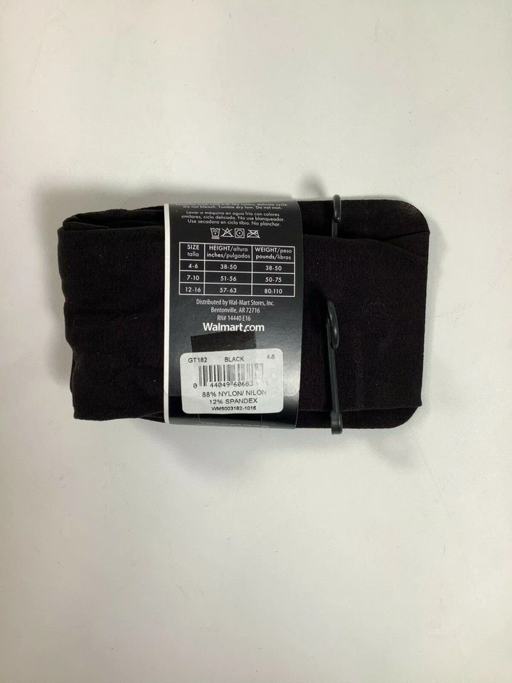 Medias de microfibra negras George para niña 1 par ¡NUEVAS! Foto 2 de 2