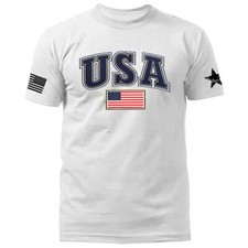 United States of America USA American Pride Patriot Patriotic Graphic T-shirt