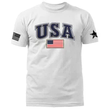 United States of America USA American Pride Patriot Patriotic Graphic T-shirt
