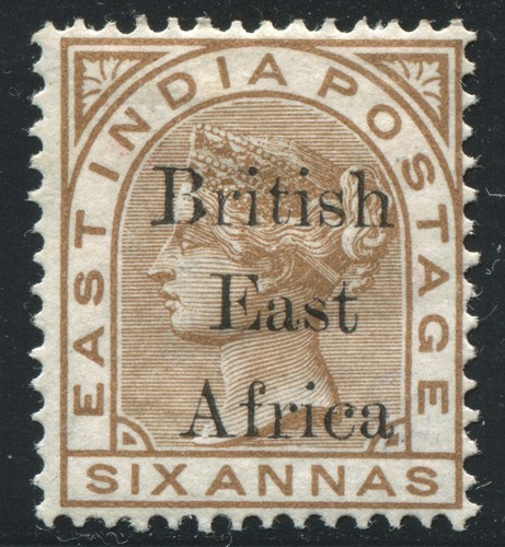 KUT British East Africa 1895 QV 6a pale-brown SG 56 Mint Hinged MH Signed