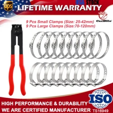 For Auto / ATV CV Joint Axle Boot Clamp Pliers Tool with 18 Crimp Bands Replace