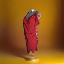 Almost Famous - Trendy Red Faux Wrap Plus Size 3X Dress - NEW WITH TAGS 