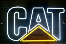 New Caterpillar Cat Neon Light Sign 20x16 Beer Gift Lamp Bar Artwork Glass