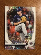 Brendan McKay 2020 Bowman Sterling Speckle Refractor Rookie BSR-62 Rays 64/99 RC