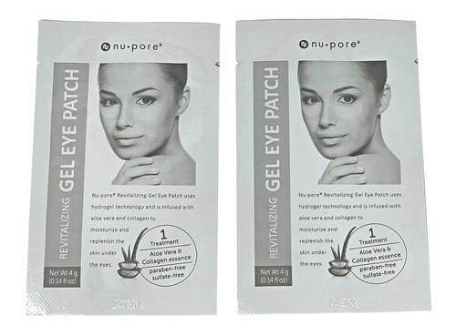 2 Pack NuPore Aloe Vera & Collagen Gel Eye Patch Hydrogel - Picture 2 of 2