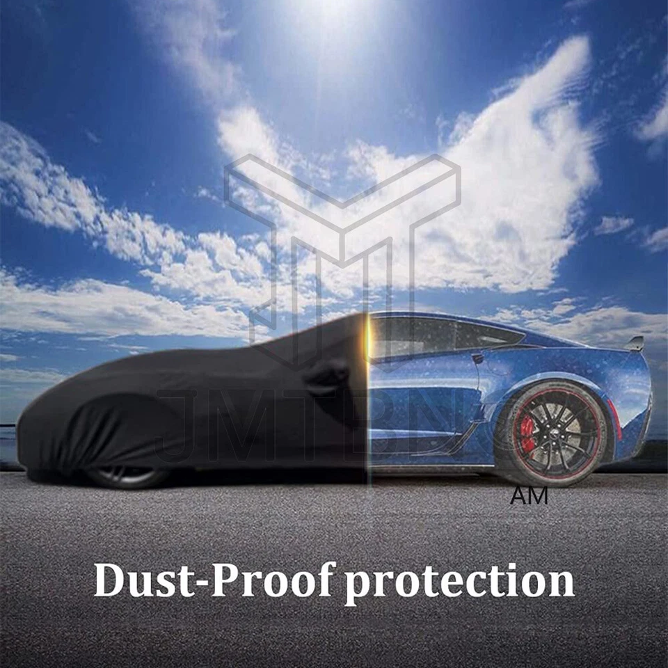 Cubierta de auto elástica para manchas interiores a prueba de polvo UV negra para Chevrolet Corvette C3 EE. UU. Foto 4 de 4