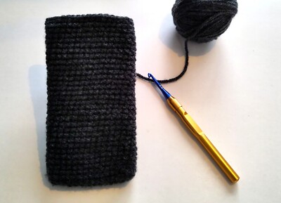 Shift 5me - Tasche / Hülle / Socke dunkelgrau Rundumschutz ca. 8 x 15,5 cm 