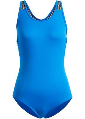 Sportlicher Badeanzug Gr 48 Azurblau Damen Bademode Schwimm-Anzug Einteiler Neu*