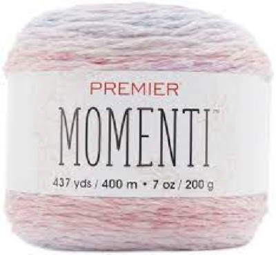 #502 Premier Yarns MOMENTI - HYDRANGEA -  2 BALLS @ 437 YDS  EACH