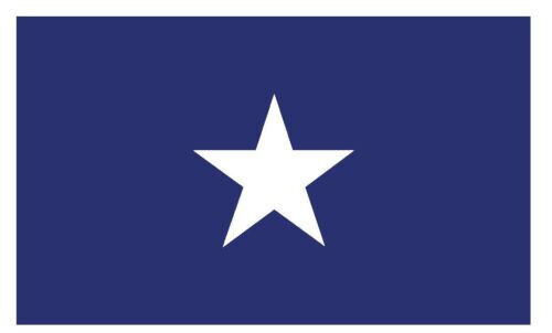 United States Historic Bonnie Blue Flag Sticker Decal