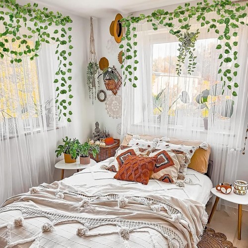 Decorative 72FT Ivy Garland - Eco-Friendly Fake Vines for Indoor & Outdoor Use - Picture 4 of 11