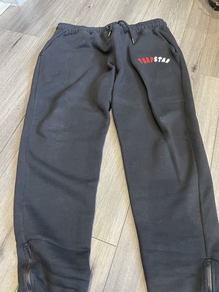 GENUINE Trapstar Iron gate Arch Chenille Hoodie Tracksuit Infrared