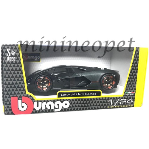 BBURAGO 18-21094 LAMBORGHINI TERZO MULLENNIO 1/24 DIECAST GREY - Picture 2 of 2