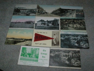 10 Vintage 1910 era & 1 1953 St. Charles Minnesota Postcards 