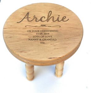 wooden baby stool