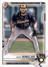 2021 BOWMAN DRAFT 1ST MILWAUKEE BREWERS - ALEX BINELAS #BD-79