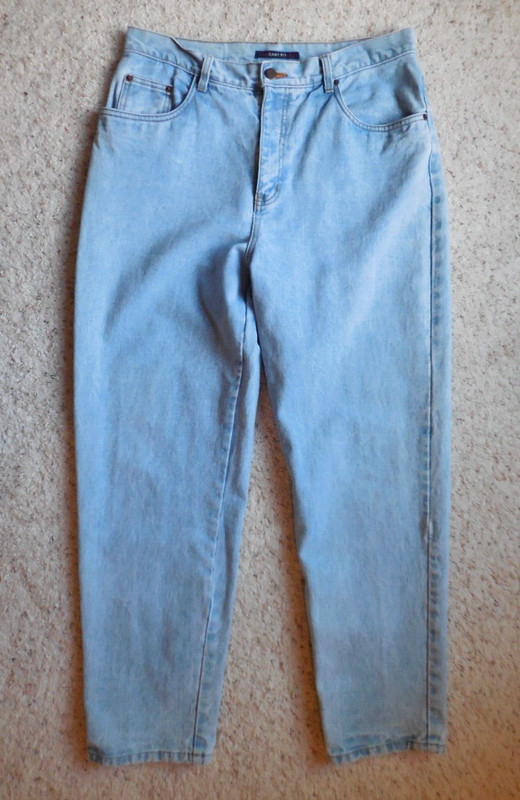 Bill Blass Easy Fit  Denim Blue Jean  14  Regular 31" Inseam Mom Vintage