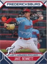 2023 Fredericksburg Nationals Jake Bennett RC Rookie Nationals Minor League